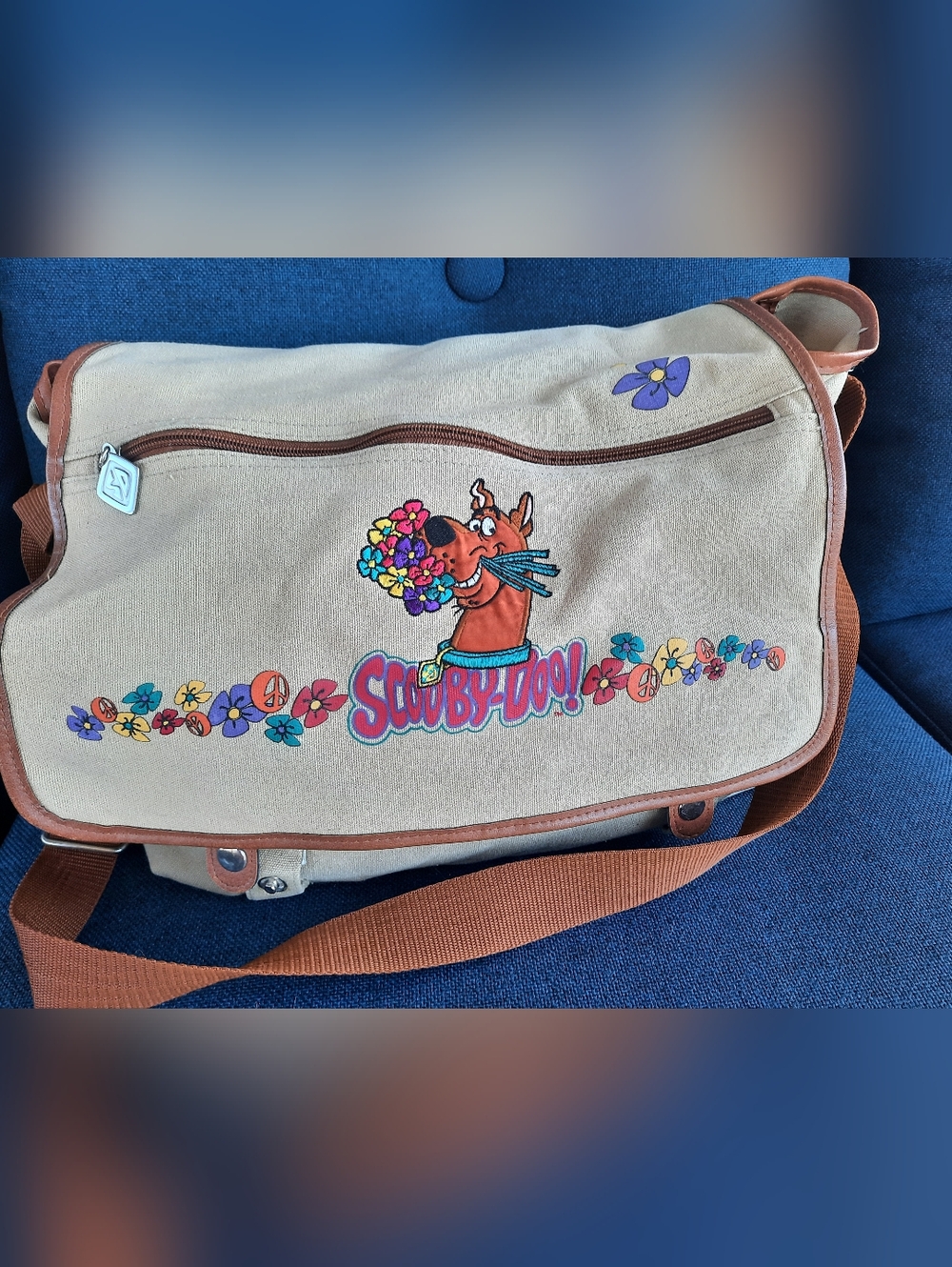 Y2K Vintage 1999 Rare Scooby Doo Messenger Bag Cartoon Network Hanna Barbera